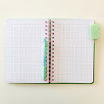 Multi-Paper Notebook: Green Color Block