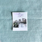 Sunset Downtown Polaroid Sticker