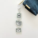 Bag Charm Keychain: P+CP