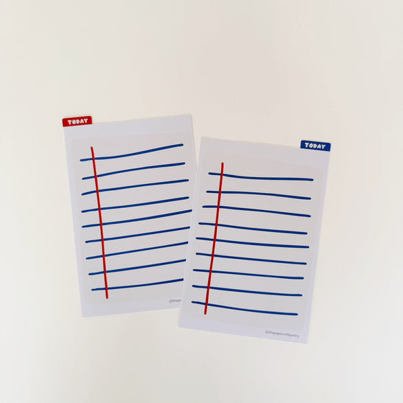 A6 Planner Pencil Board: Notebook Paper
