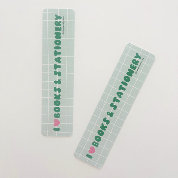 I Heart Books + Stationery Bookmark