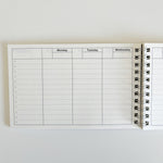 Undated Weekly Spiral Planner - Grey