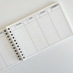 Undated Weekly Spiral Planner - Grey