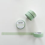 Mint Gingham Washi Tape - 15mm