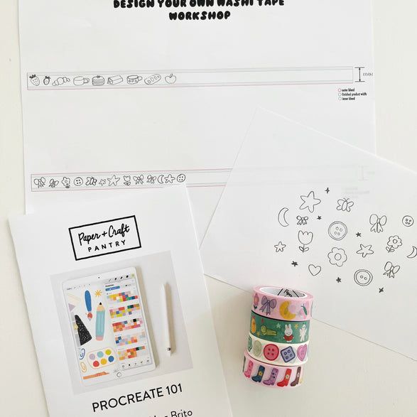 08.08.26 Design Your Own Washi Tape Workshop Ticket (In-Studio)