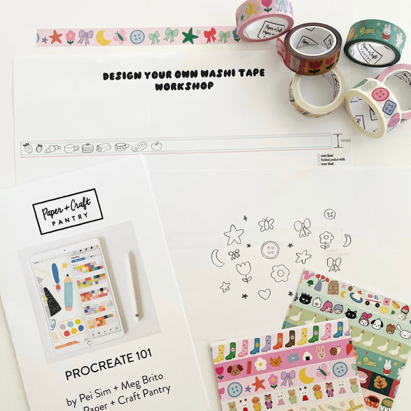 08.08.26 Design Your Own Washi Tape Workshop Ticket (In-Studio)