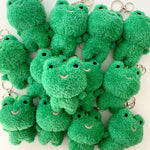 Clover Frog Plushie Keychain