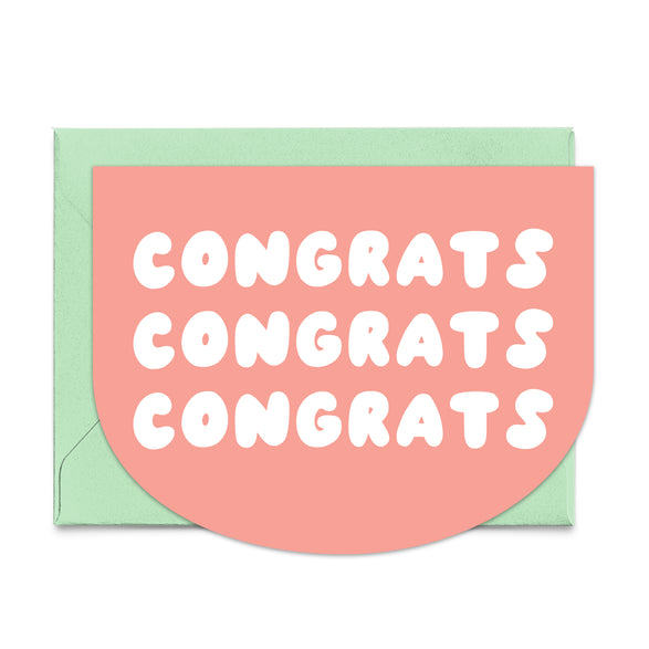 Congrats Pink Card