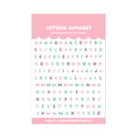 Cottage Alphabet Sticker Sheet