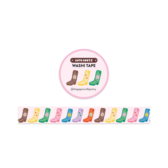 Cute Boots Washi Tape - 15mm