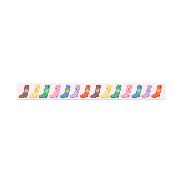 Colorful Boots Washi Tape - 15mm