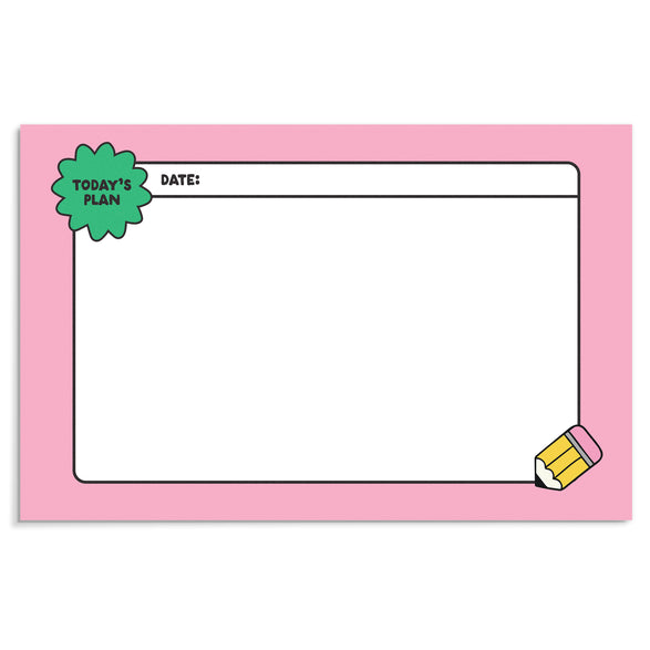Daily Notepad: Pink Border