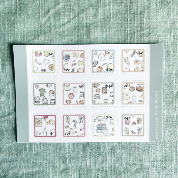 Charcuterie Stamp Sticker Sheet