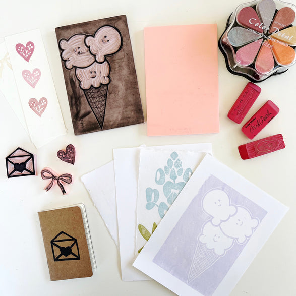 10.10.26 Intro to Block Printing: Mini Blocks Workshop Ticket (In-Studio)