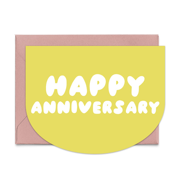 Happy Anniversary Yellow Card