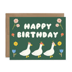 Happy Birthday Geese Card