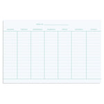 Weekly Notepad: Minimal Mint