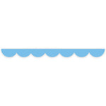 Light Blue Scalloped Die Cut Washi Tape - 20mm