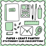 The Paper + Craft Pantry Stationery Club Subscription Box