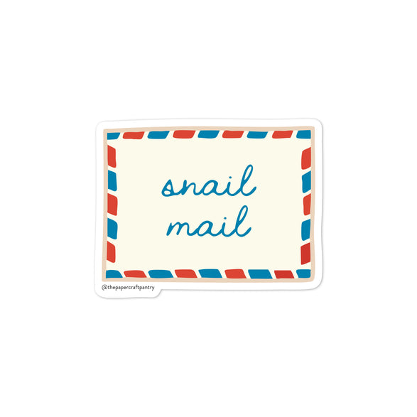 Par Avion Snail Mail Vinyl Sticker
