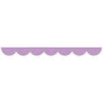 Purple Scalloped Die Cut Washi Tape - 20mm
