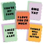 Scalloped Die Cut Greeting Card Boxed Set