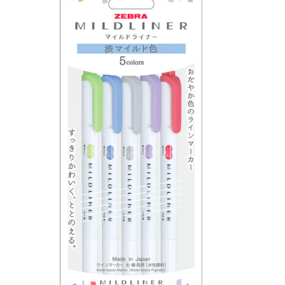 Mildliners (Set of 5) - 8 set options