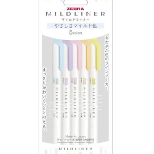 Mildliners (Set of 5) - 8 set options