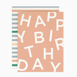 Happy Birthday Pink Letters