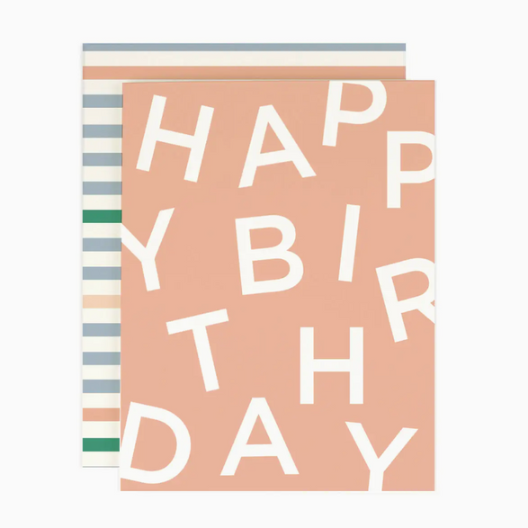 Happy Birthday Pink Letters