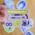 Transparent Stationer Supplies Cat Sticker