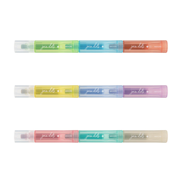 MD Connecting Pen Join Dots (Set of 9)- Light Tone