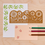 Botanical Drawing Stencil