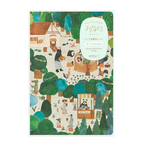Dot Grid Yuru Log Notebook - Forest Animals
