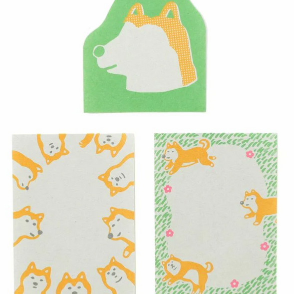 Green Dog Memo Pad