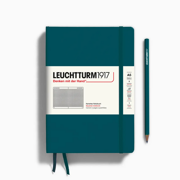 Leuchtturm Graph Notebook: Pacific Green (A5)
