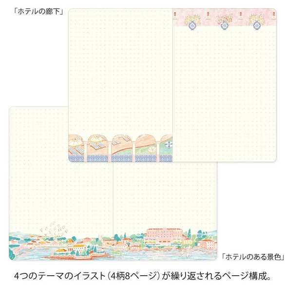 Dot Grid Midori Yuru Notebook (B6) - Travel
