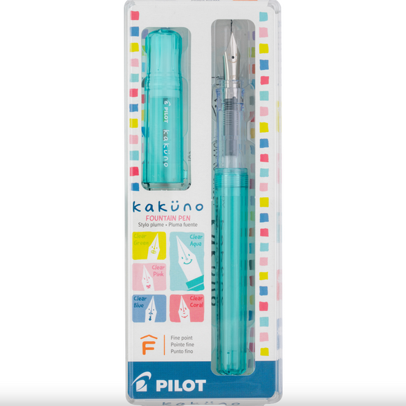 Pilot Kakuno Fountain Pen (Fine Point) - 4 color options