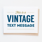Vintage Text Message