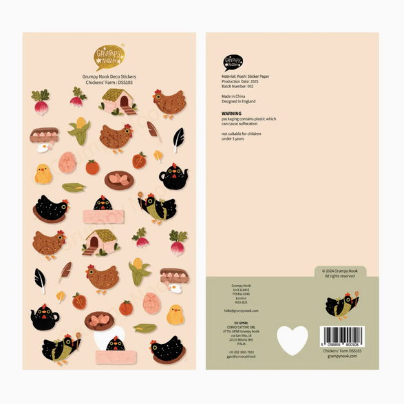 Chickens' Farm Sticker Sheet