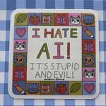 I Hate Ai Sticker