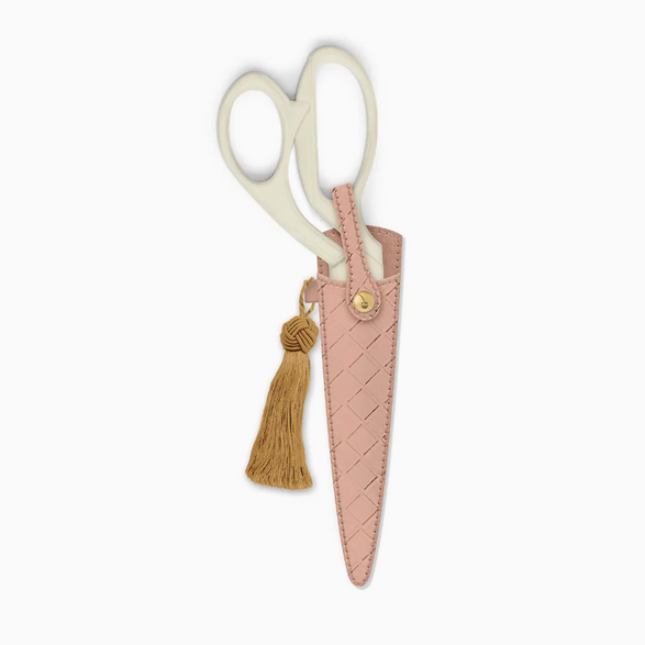 Petunia Pink Ivory & Gold Scissors