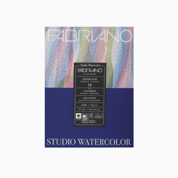 Watercolor Paper Pad: 9x12 - 12 sheets