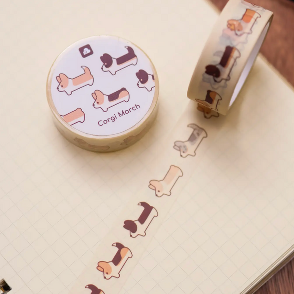 Corgi March Washi Tape (15mm)