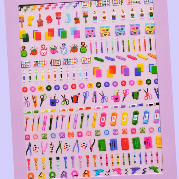 Craft Room Nail Art Sheet