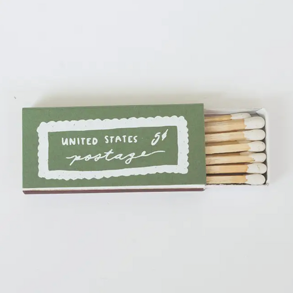 Green Thank You Matchbox
