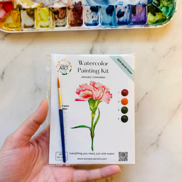 Carnation Watercolor Kit