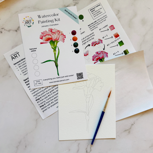 Carnation Watercolor Kit