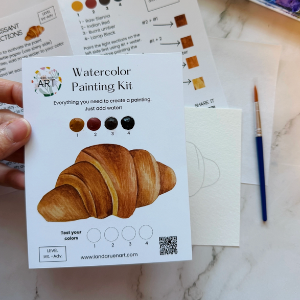 Croissant Watercolor Kit