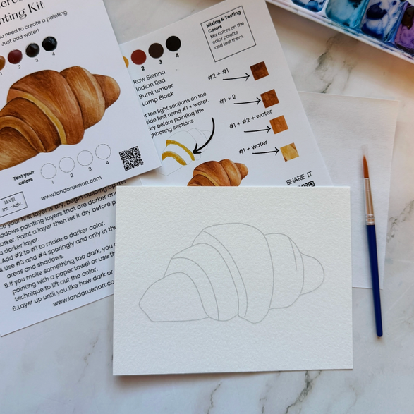 Croissant Watercolor Kit